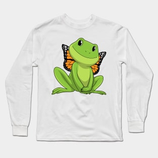 Frog with Butterfly Long Sleeve T-Shirt